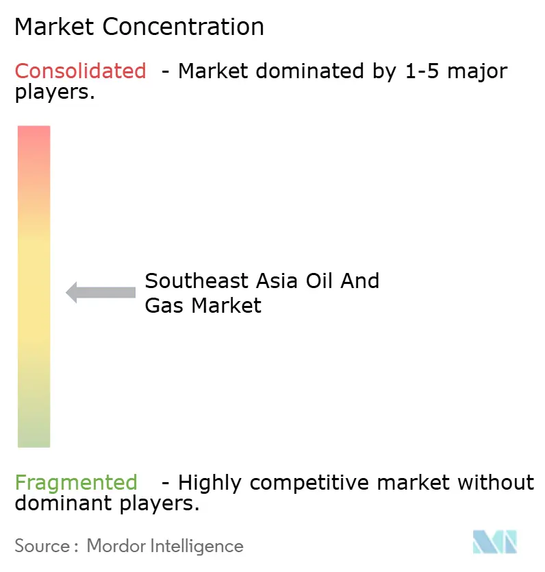 Southeast Asia Oil And Gas Market Concentration