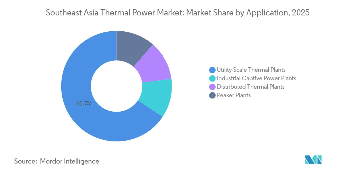 Mercado de Energia Termelétrica do Sudeste Asiático: Participação de Mercado por Aplicação