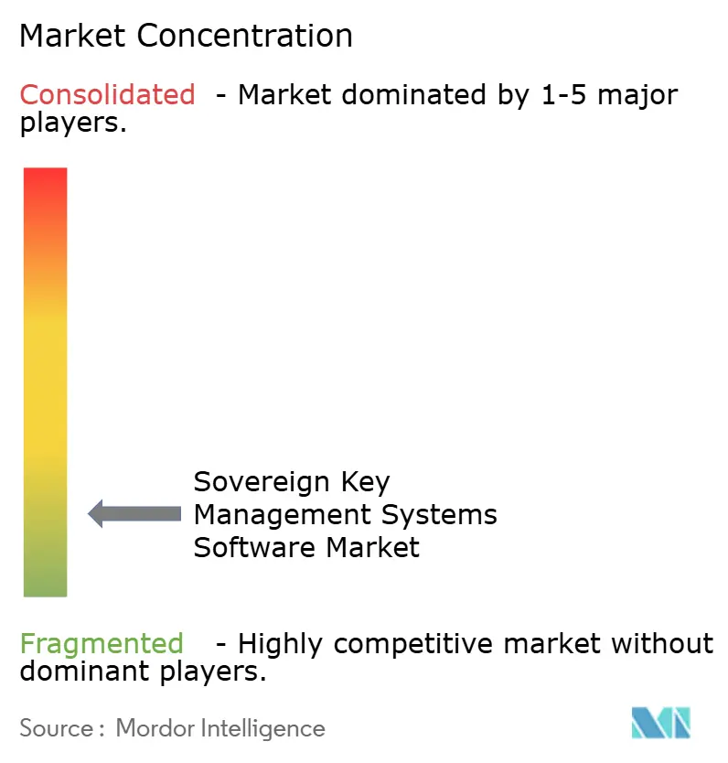 Marktkonzentration für Software für souveräne Schlüsselverwaltungssysteme