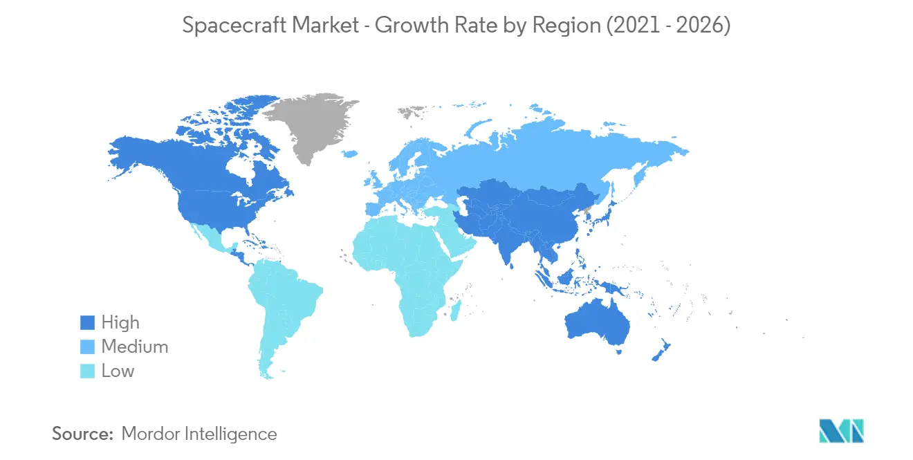 Spacecraft Market Growth Rate By Region