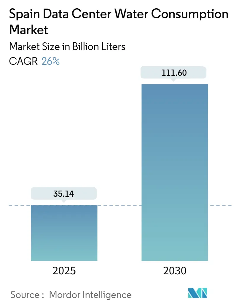 Spain Data Center Water Consumption Market (2025 - 2030)