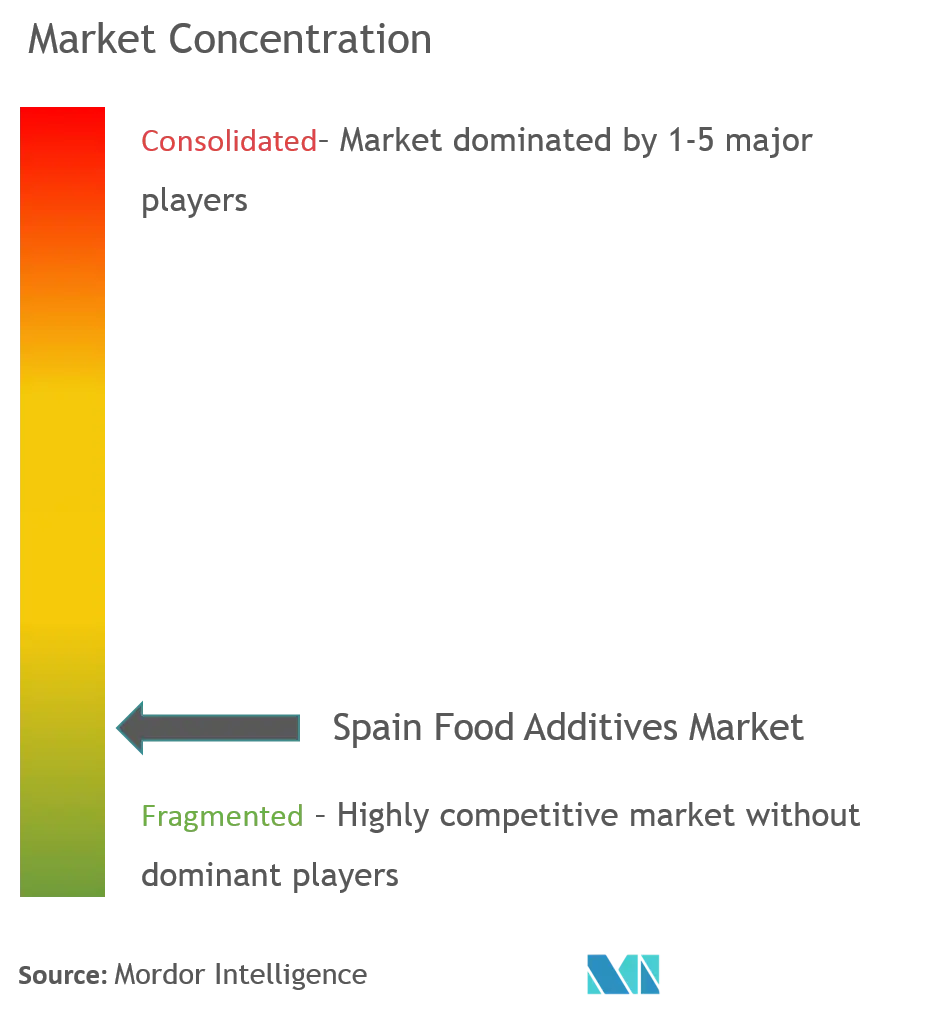 Spain Food Additives Market Concentration