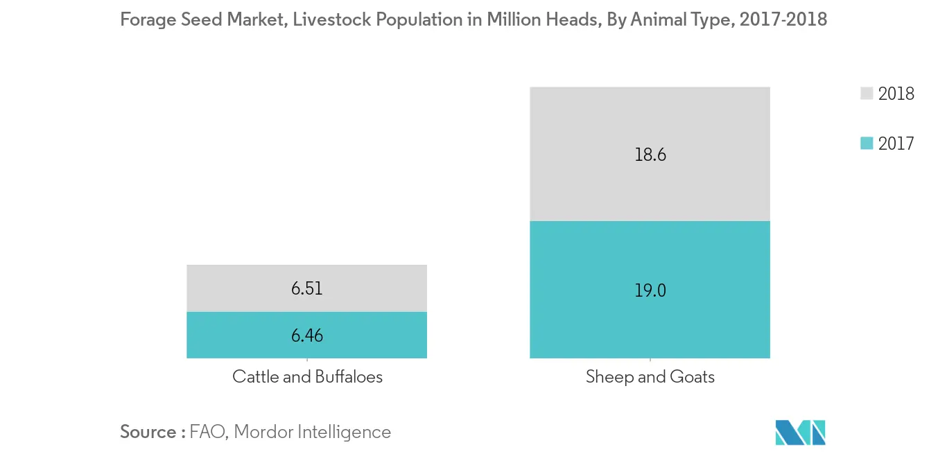 Spain forage seed market Growth by Region