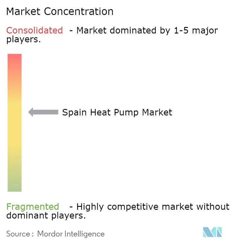 Spain Heat Pump Market Concentration