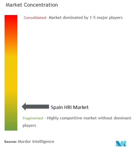 Concentración del Mercado HRI de España Concentración del Mercado HRI de España