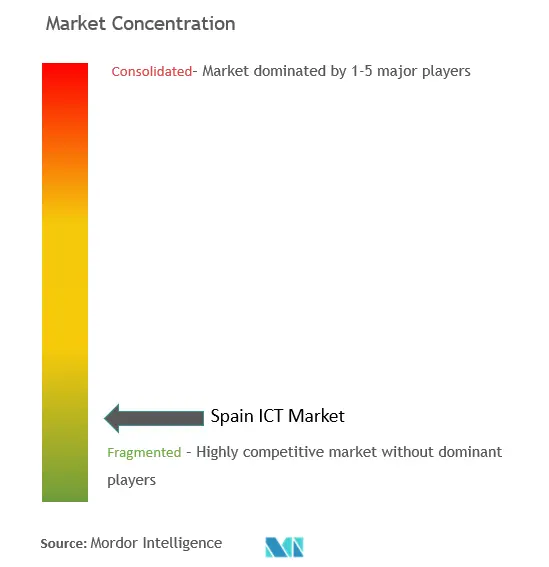 スペインのICT市場集中度
