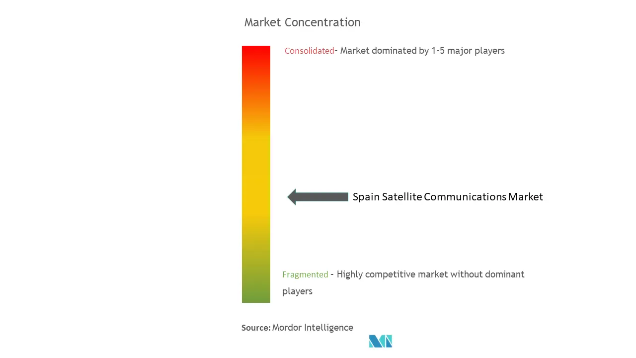Spain Satellite Communications Market Concentration