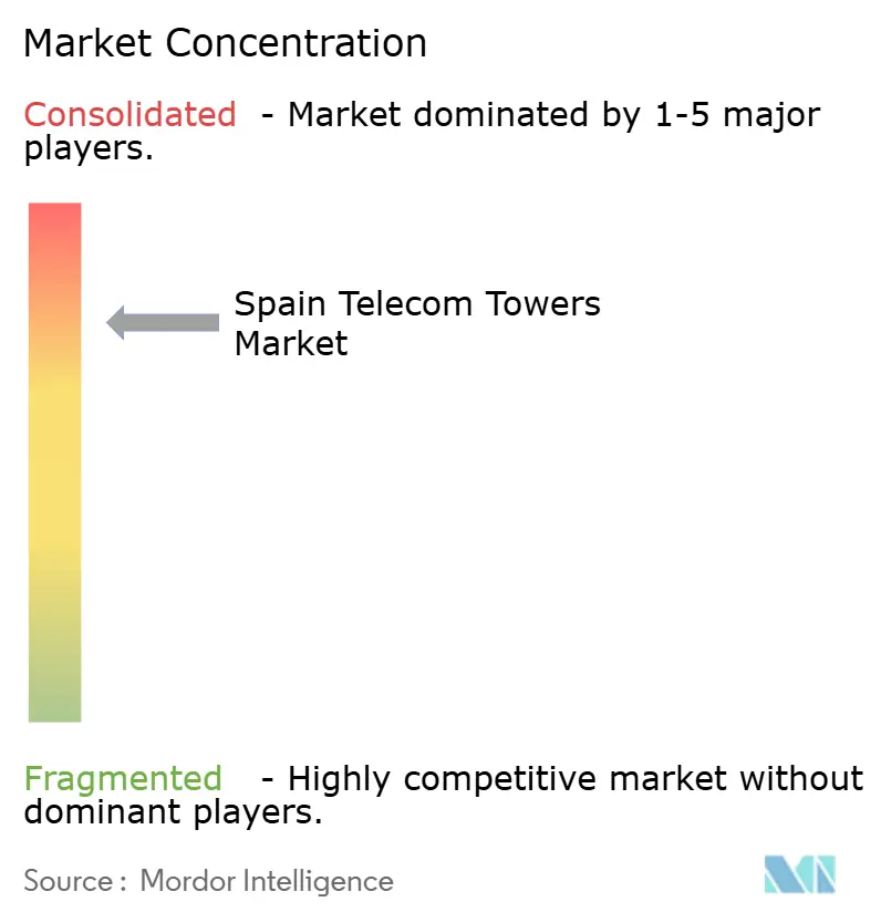 Spain Telecom Towers Market Concentration