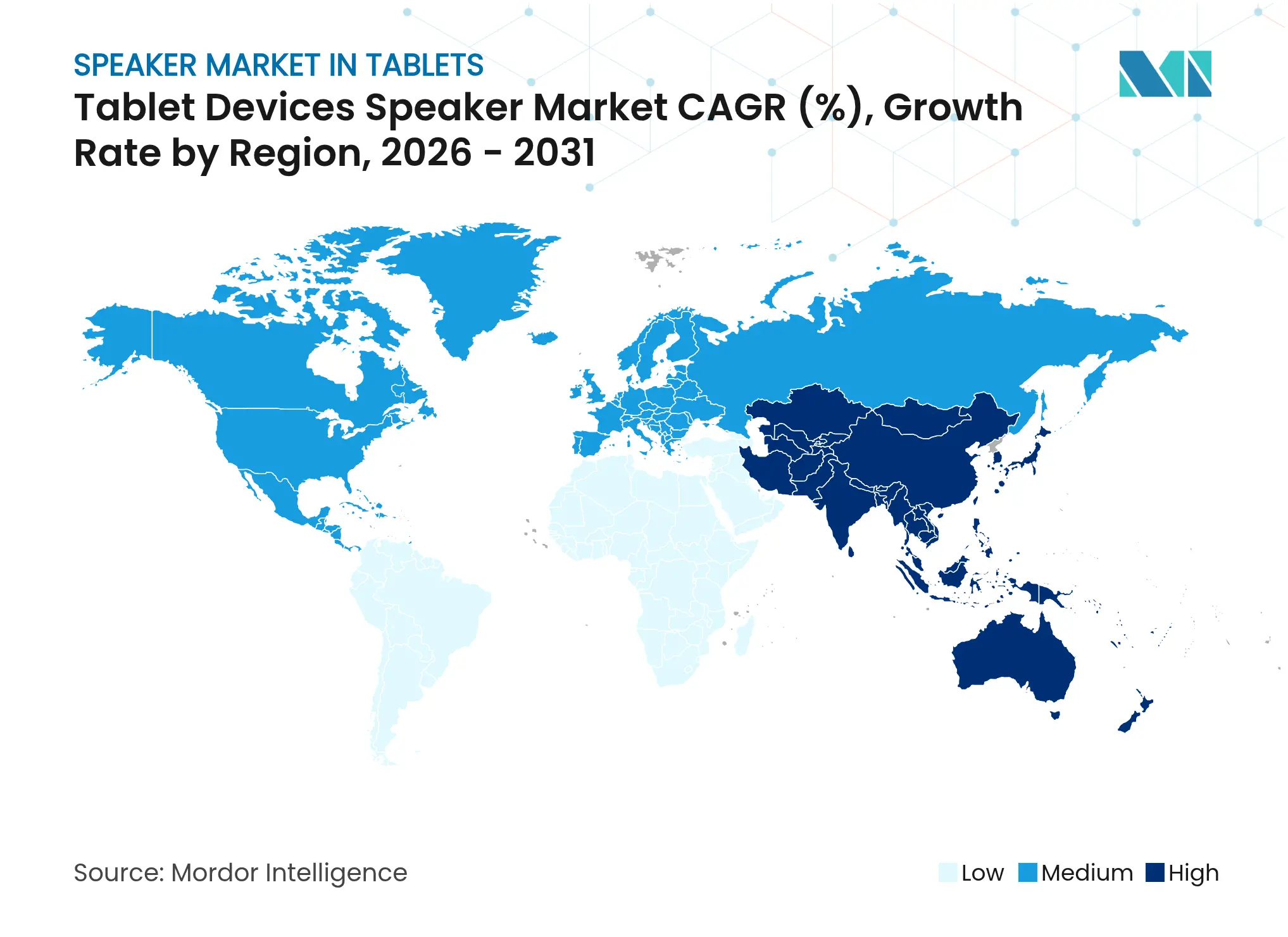 Tablet Devices Speaker Market CAGR (%), Growth Rate by Region