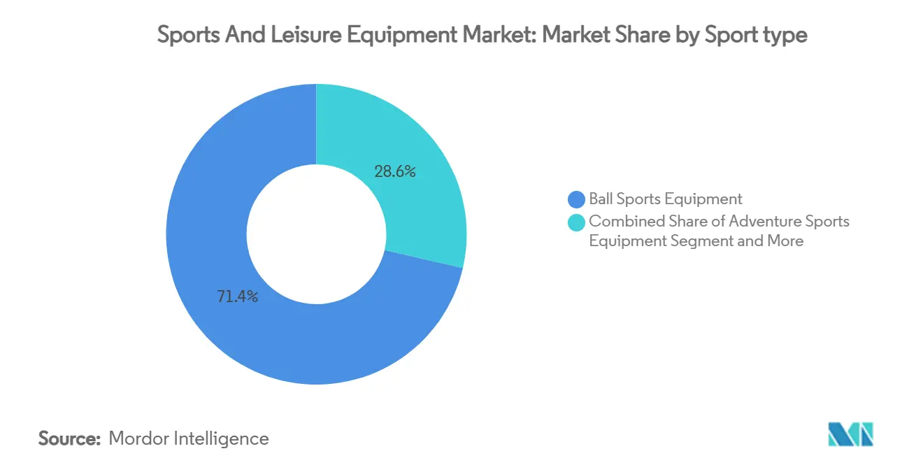 Sports And Leisure Equipment Market: Market Share by Sport type