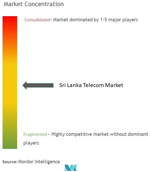 Sri Lanka Telecom Market Concentration