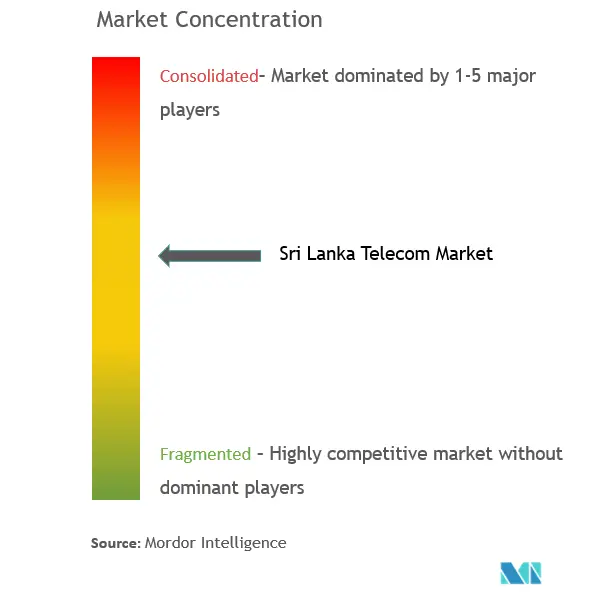 Sri Lanka Telecom Market Concentration
