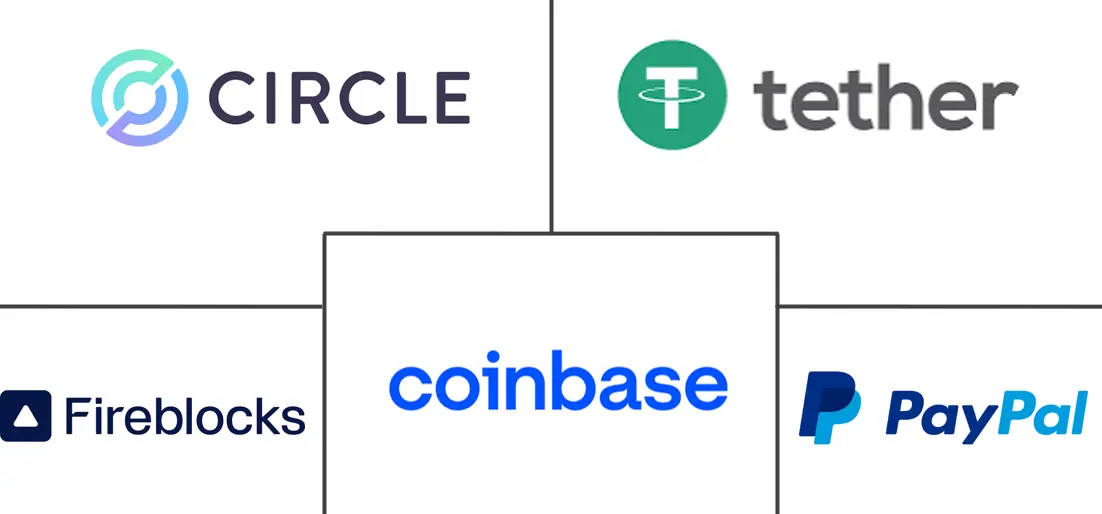 Principales actores en Mercado de Infraestructura de Stablecoin industria