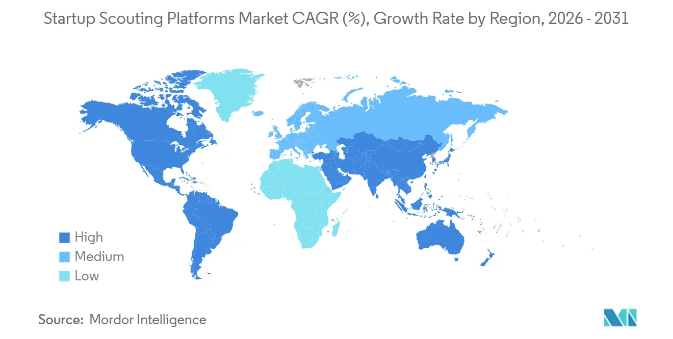 Startup Scouting Platforms Market Growth Rate by Region
