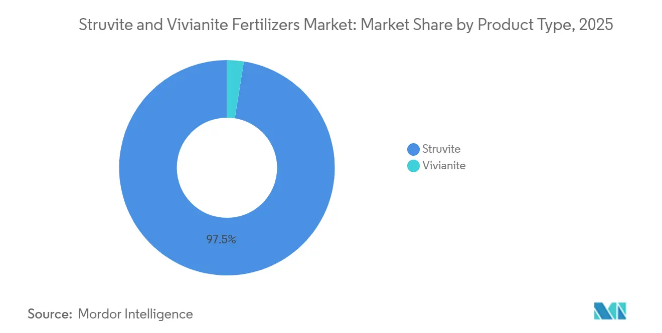 Struvite and Vivianite Fertilizers Market Share by Product Type, 2025