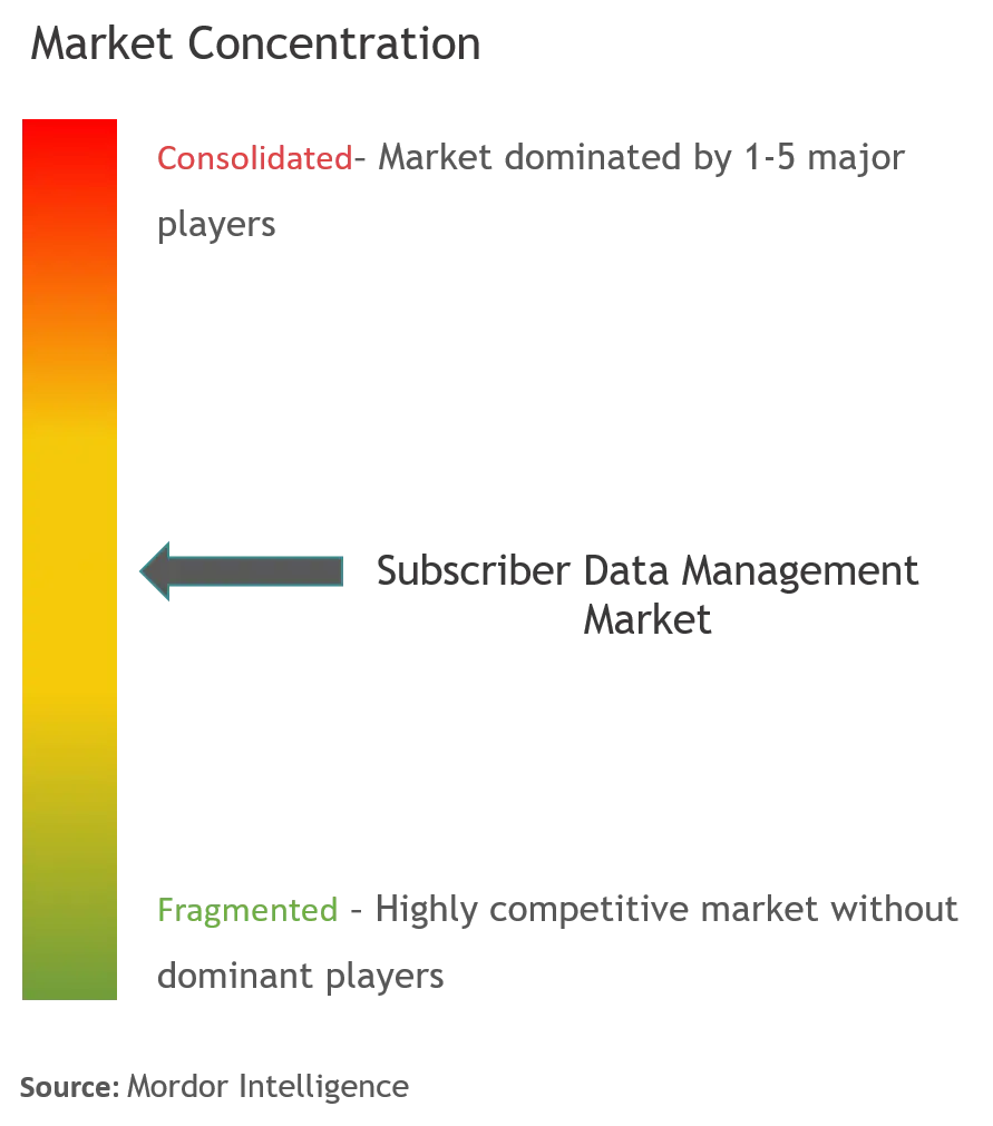 Concentración del mercado de gestión de datos de suscriptores