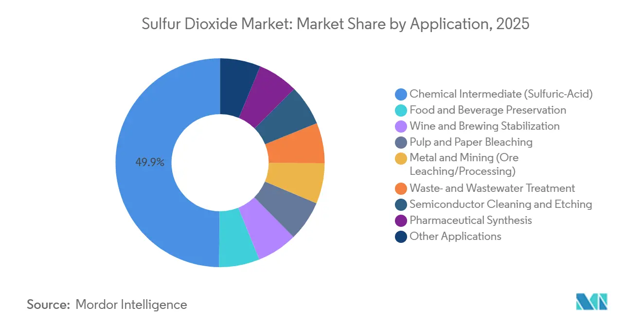 Sulfur Dioxide Market: Market Share by Application