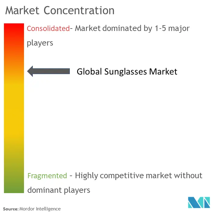 Sunglasses Market Concentration