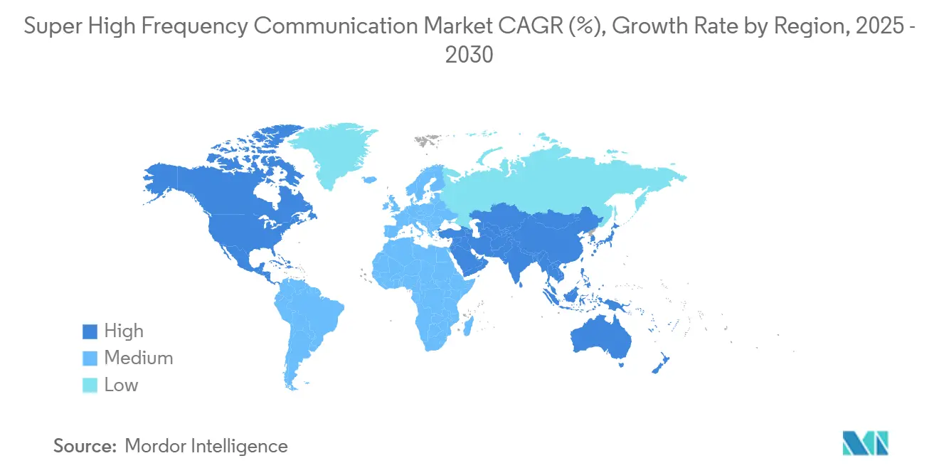 Super High Frequency Communication Market CAGR (%), Growth Rate by Region