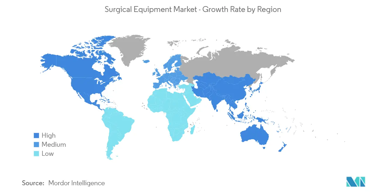 surgical equipment market share