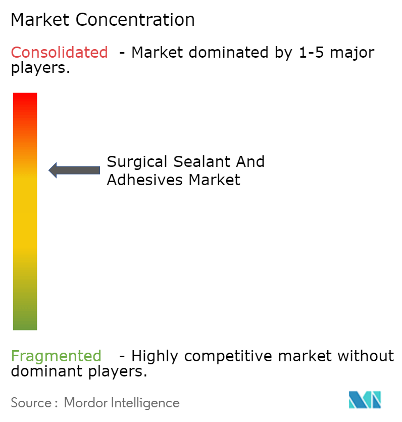 Surgical Sealants and Adhesives Market Concentration