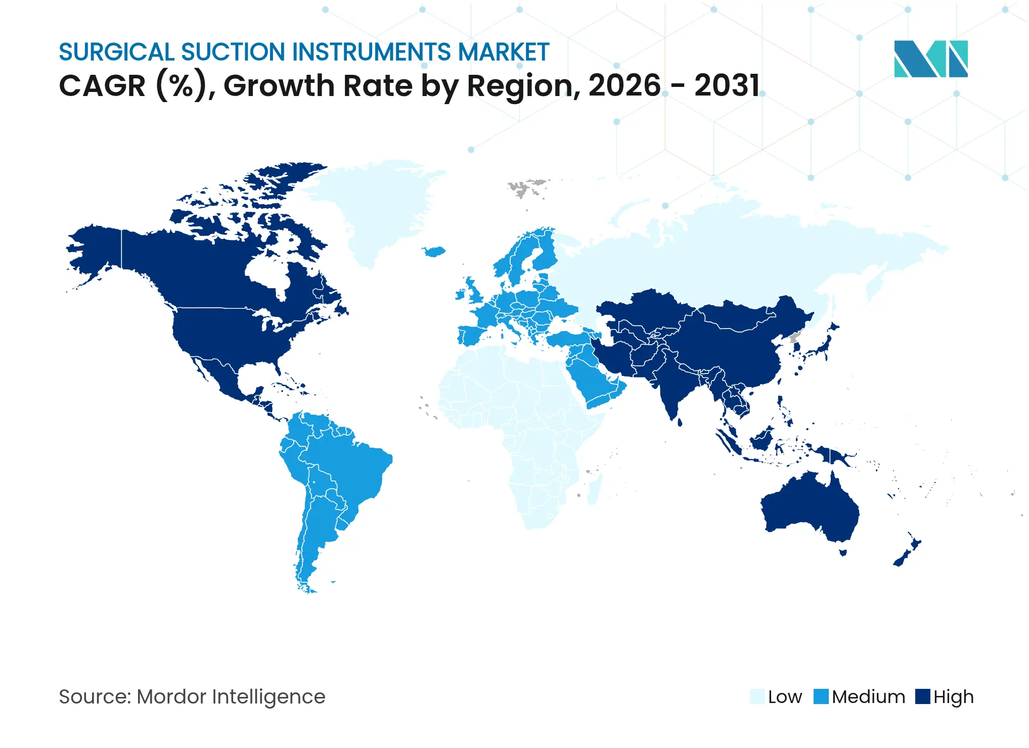 Surgical Suction Instruments Market CAGR (%), Growth Rate by Region