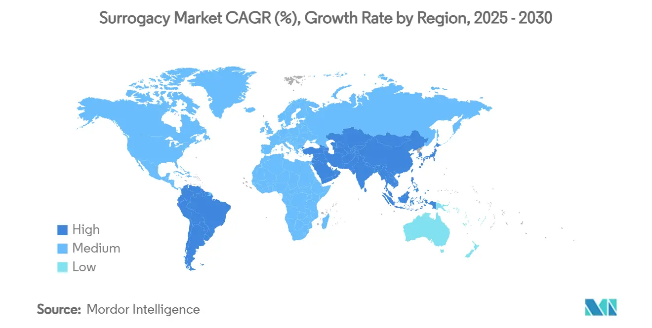 바카라 게임 사이트 시장 CAGR(%), 지역별 성장률
