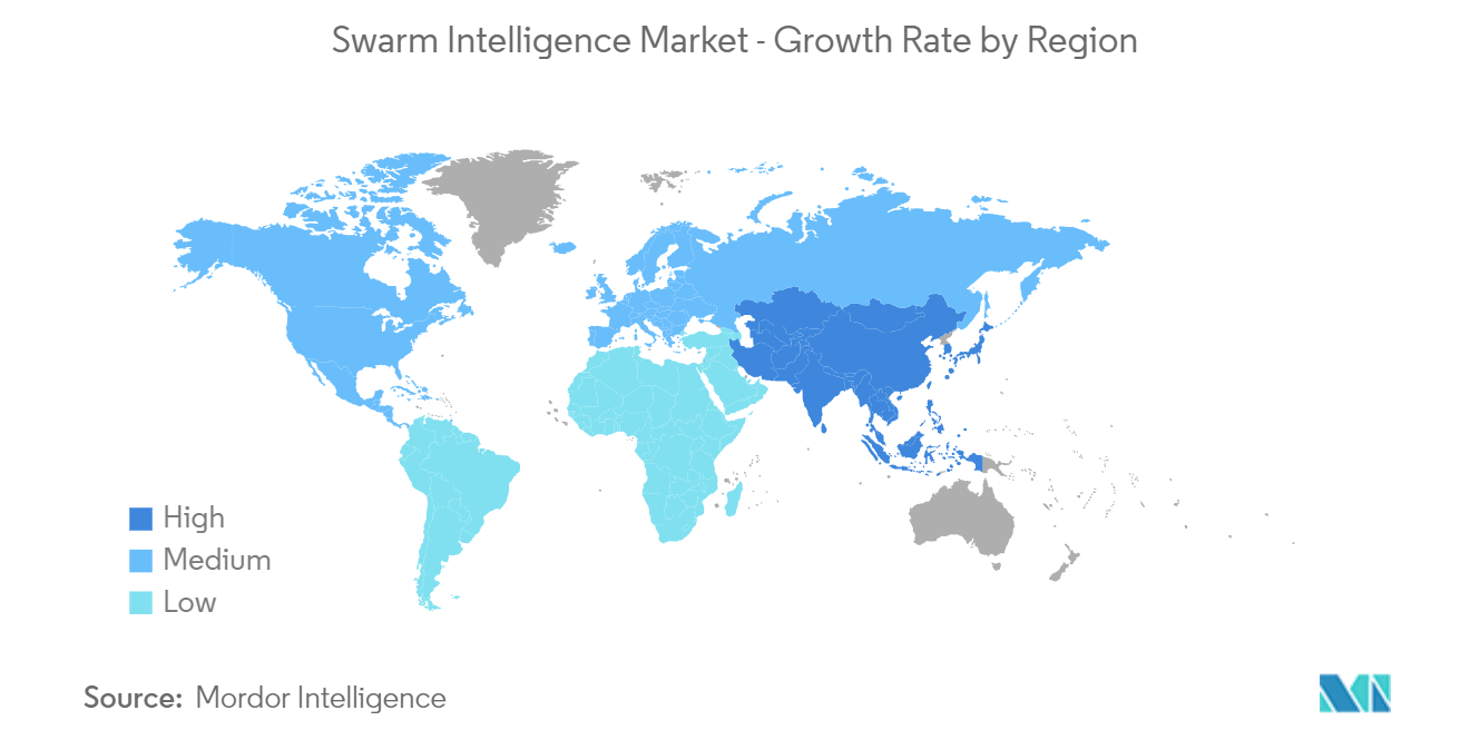 Swarm Intelligence Market - Growth Rate by Region