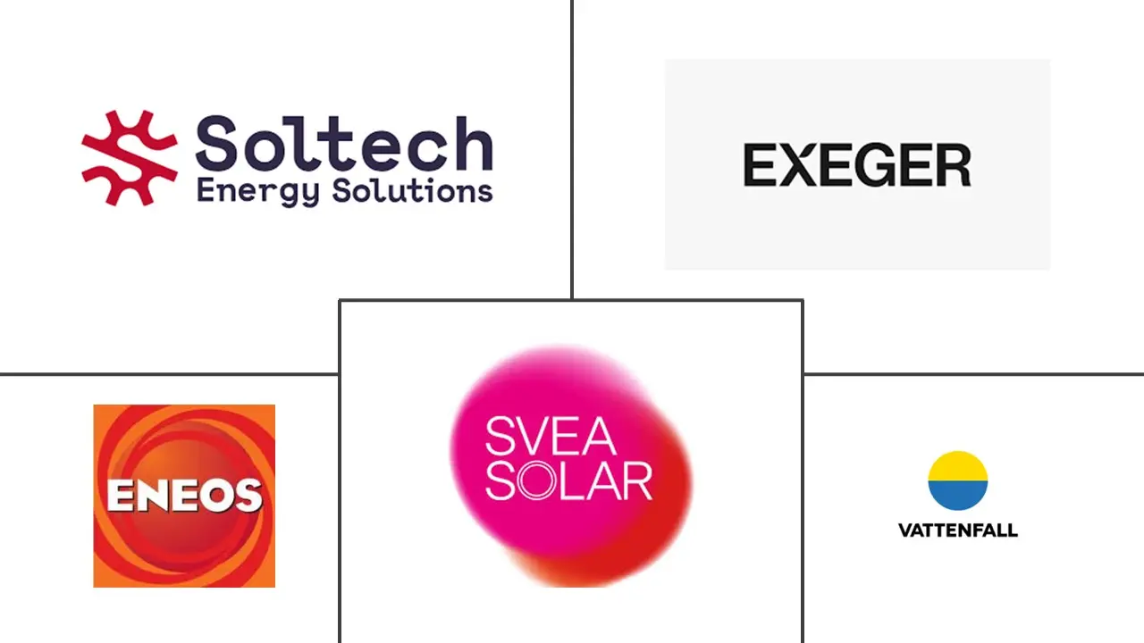 스웨덴 태양 에너지 산업의 주요 참여자