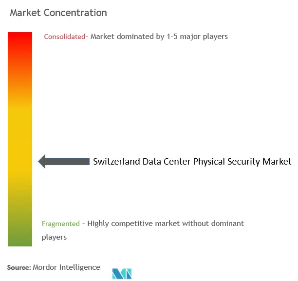 Switzerland Data Center Physical Security Market Concentration