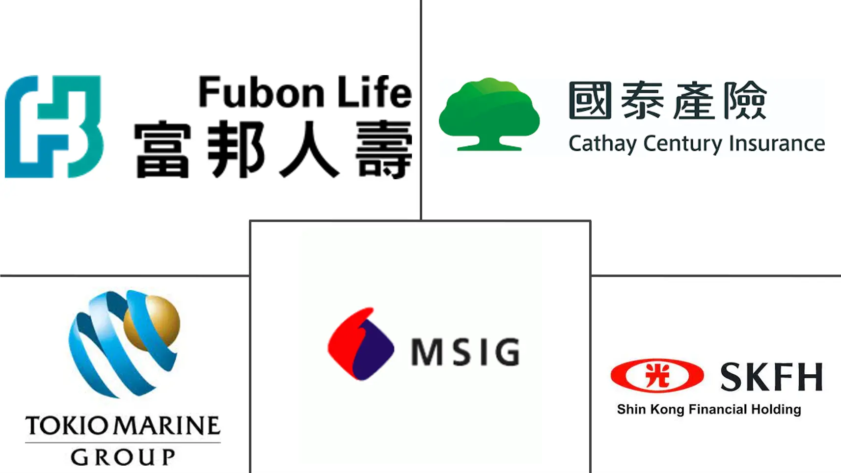  Taiwaner Kfz-Versicherungsmarkt Major Players