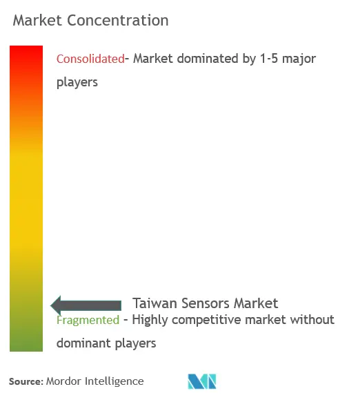 Taiwan Sensors Market Concentration