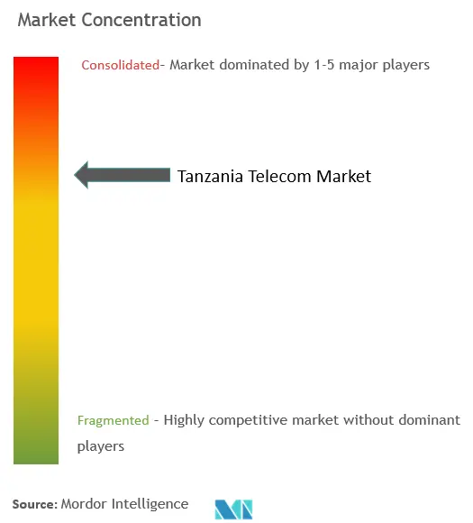 Tanzania Telecom MNO Market Concentration