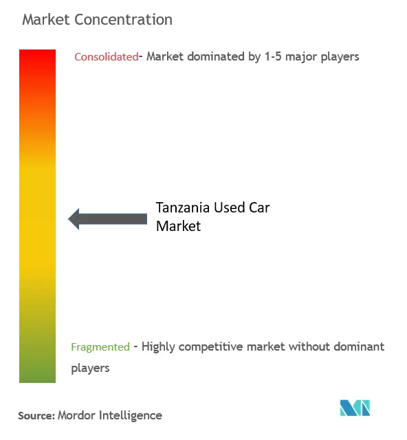 Tanzania Used Car Market Concentration