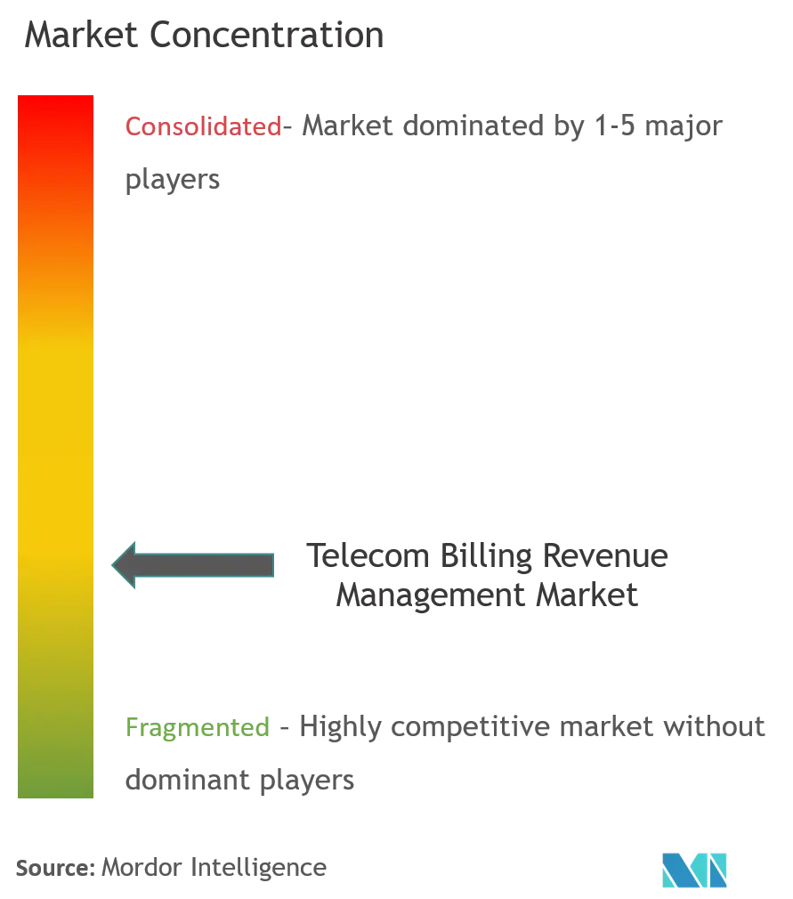 Concentração do mercado de gerenciamento de receita de faturamento de telecomunicações