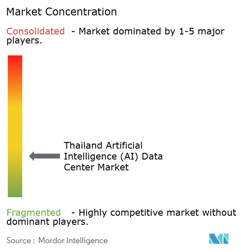 Thailand Artificial Intelligence (AI) Optimised Data Center Market Concentration