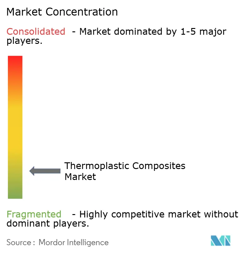 Thermoplastic Composites Market - Market Concentration