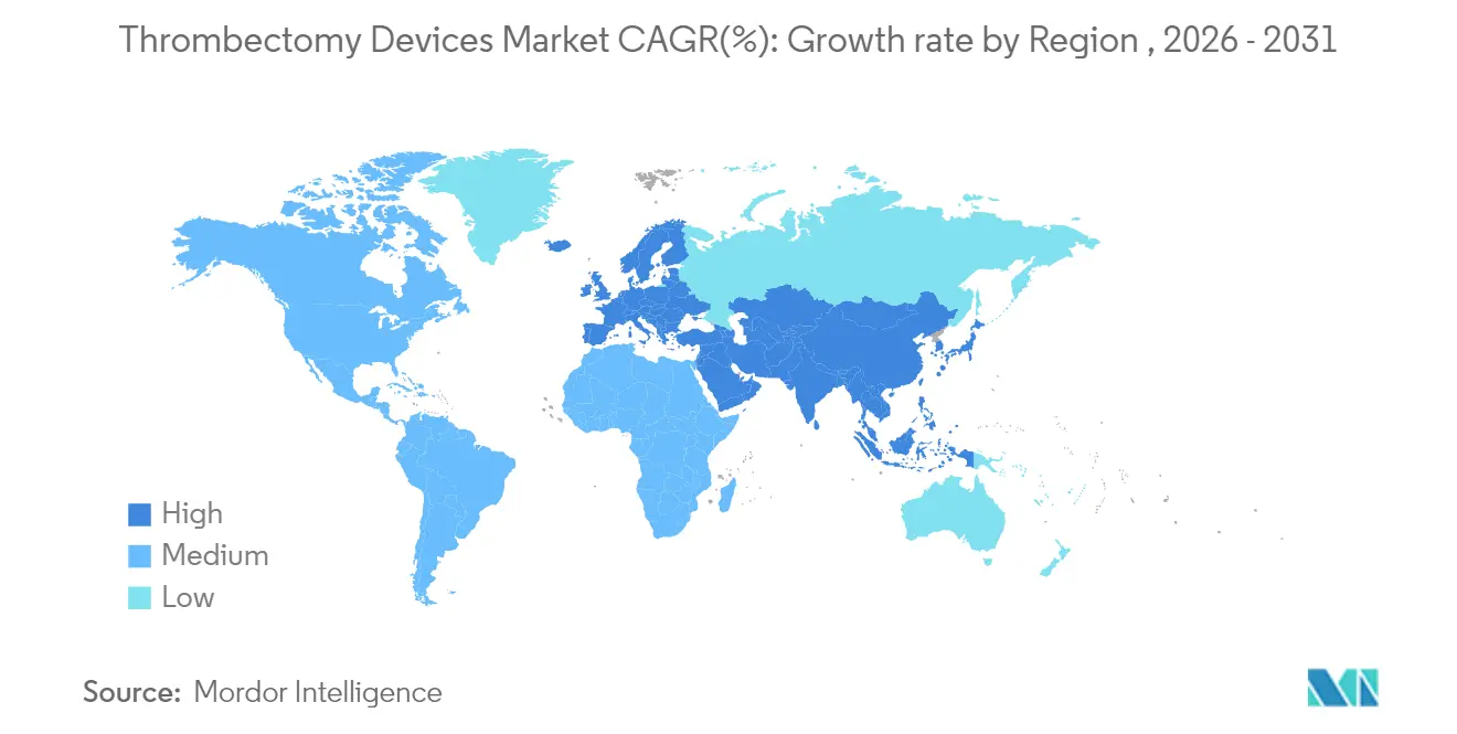 Thrombectomy Devices Market Growth Rate by Region