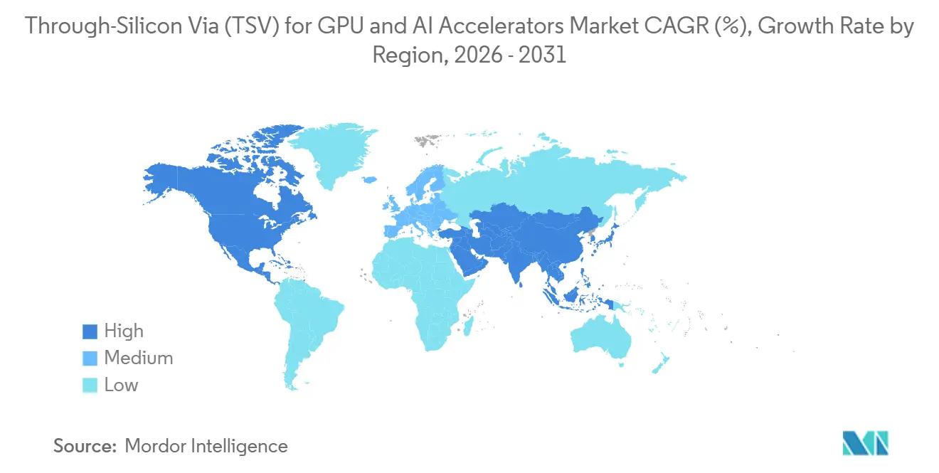 Through-Silicon Via (TSV) For GPU and AI Accelerators Market Growth Rate by Region