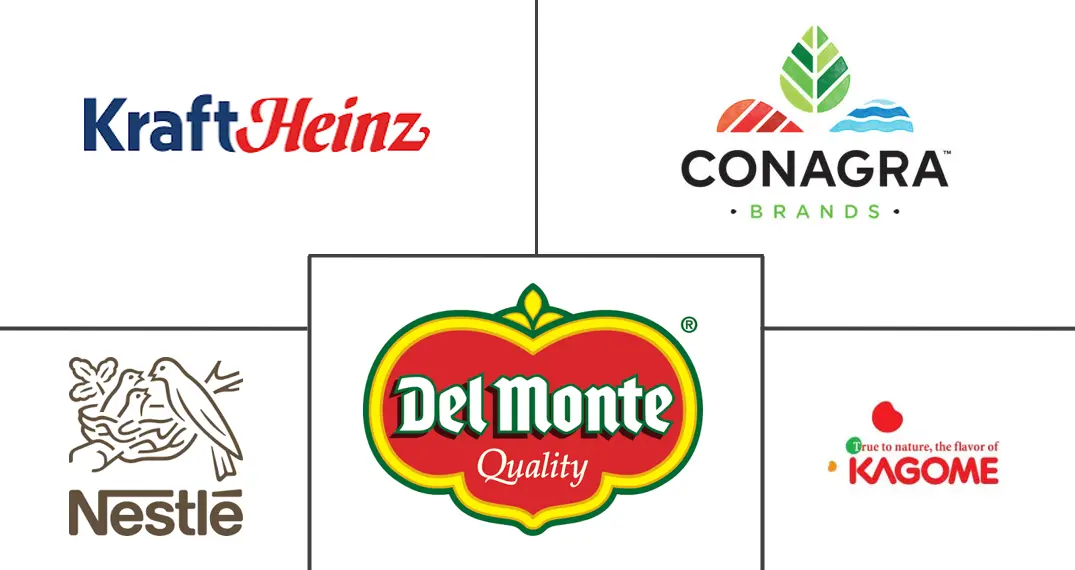 Principales actores en Mercado de Productos a Base de Tomate industria