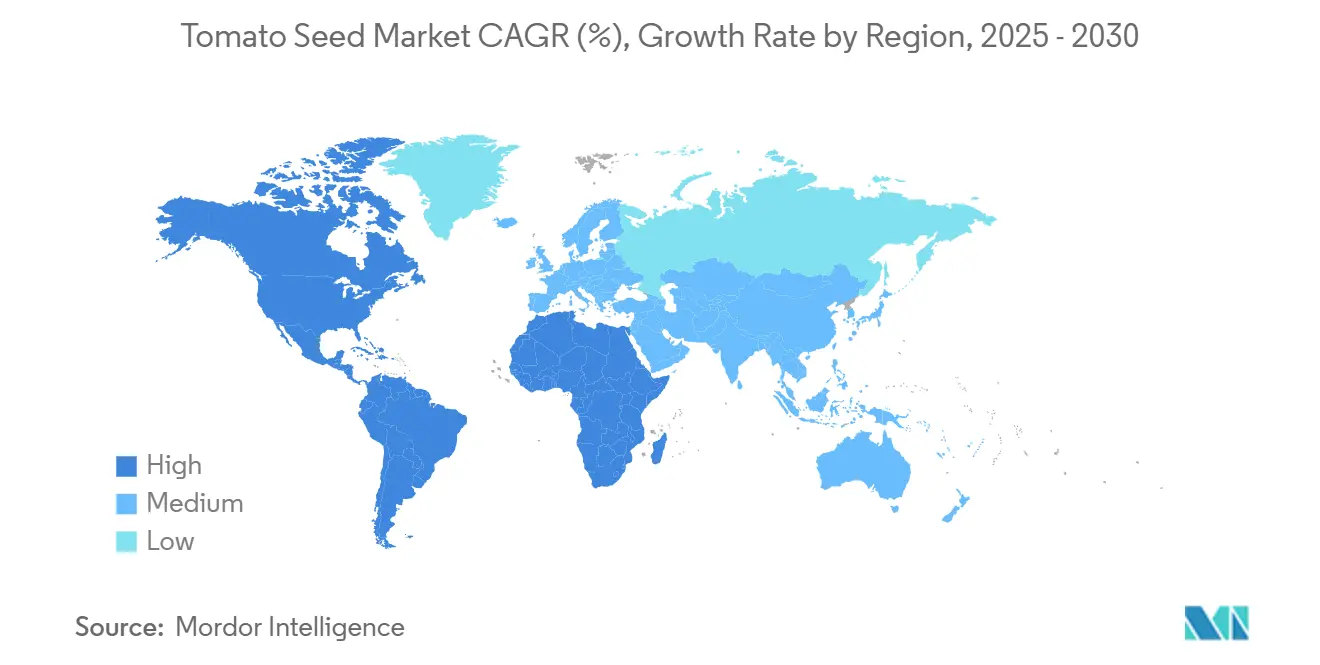 Tomato Seed Market CAGR (%), Growth Rate by Region