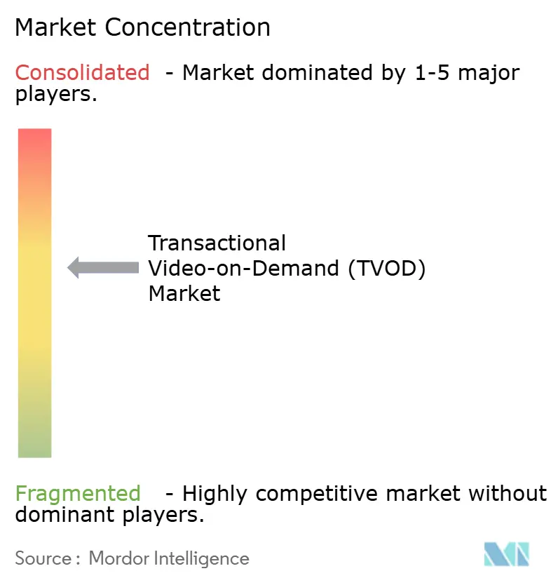Transactional Video-on-Demand (TVOD) Market Concentration