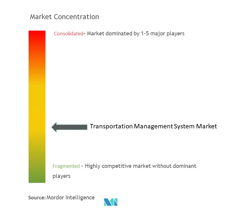 Marktkonzentration für Transportmanagementsysteme