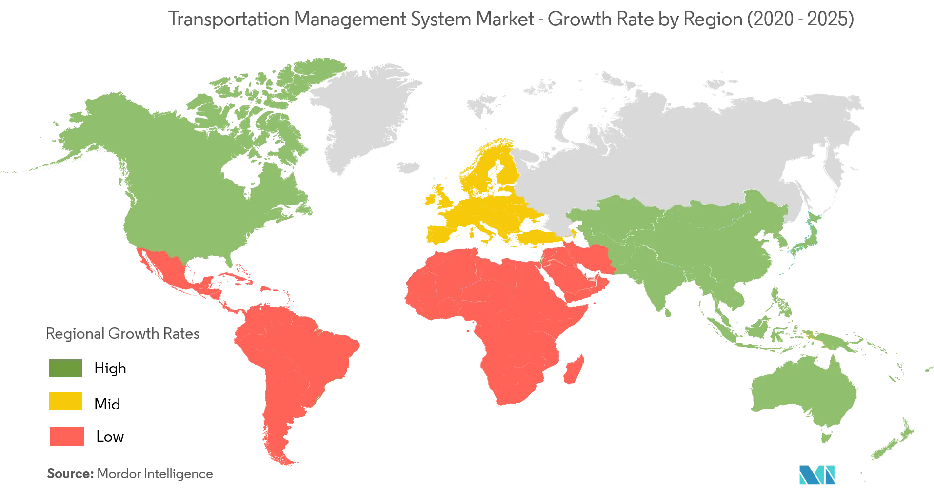 Transportation Management System Market - Growth Rate by Region