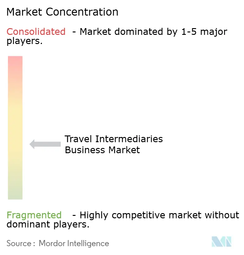 Concentración del Mercado de Intermediarios de Viajes