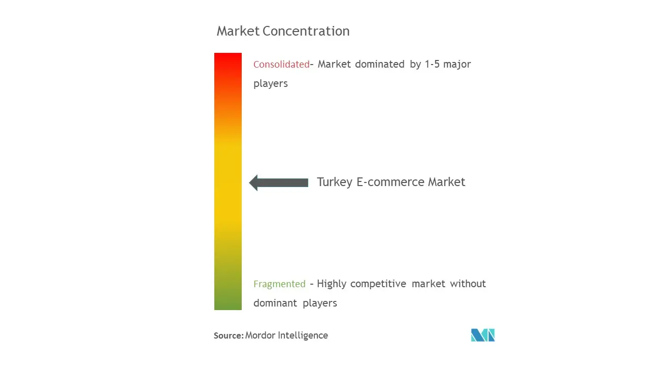 Turkey E-commerce Market Concentration