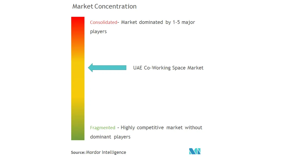 UAE Co-working Space Market  Concentration