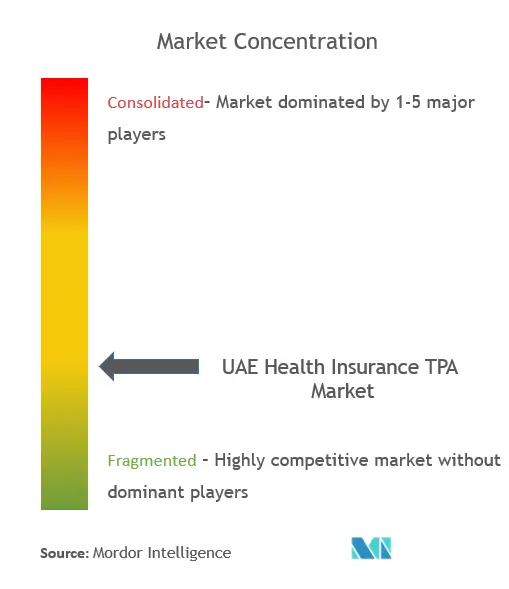 阿联酋健康保险第三方管理者市场集中度