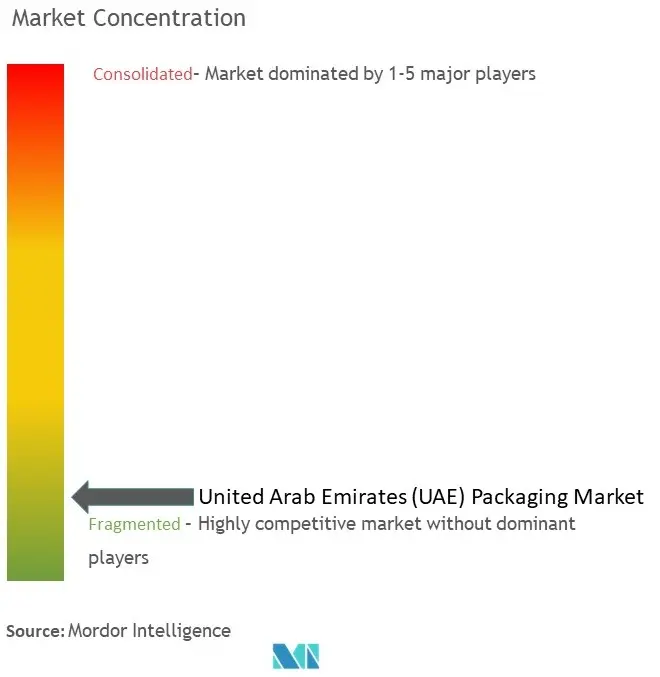 アラブ首長国連邦（UAE）包装市場の集中度