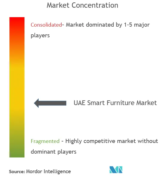 UAE Smart Furniture Market Concentration